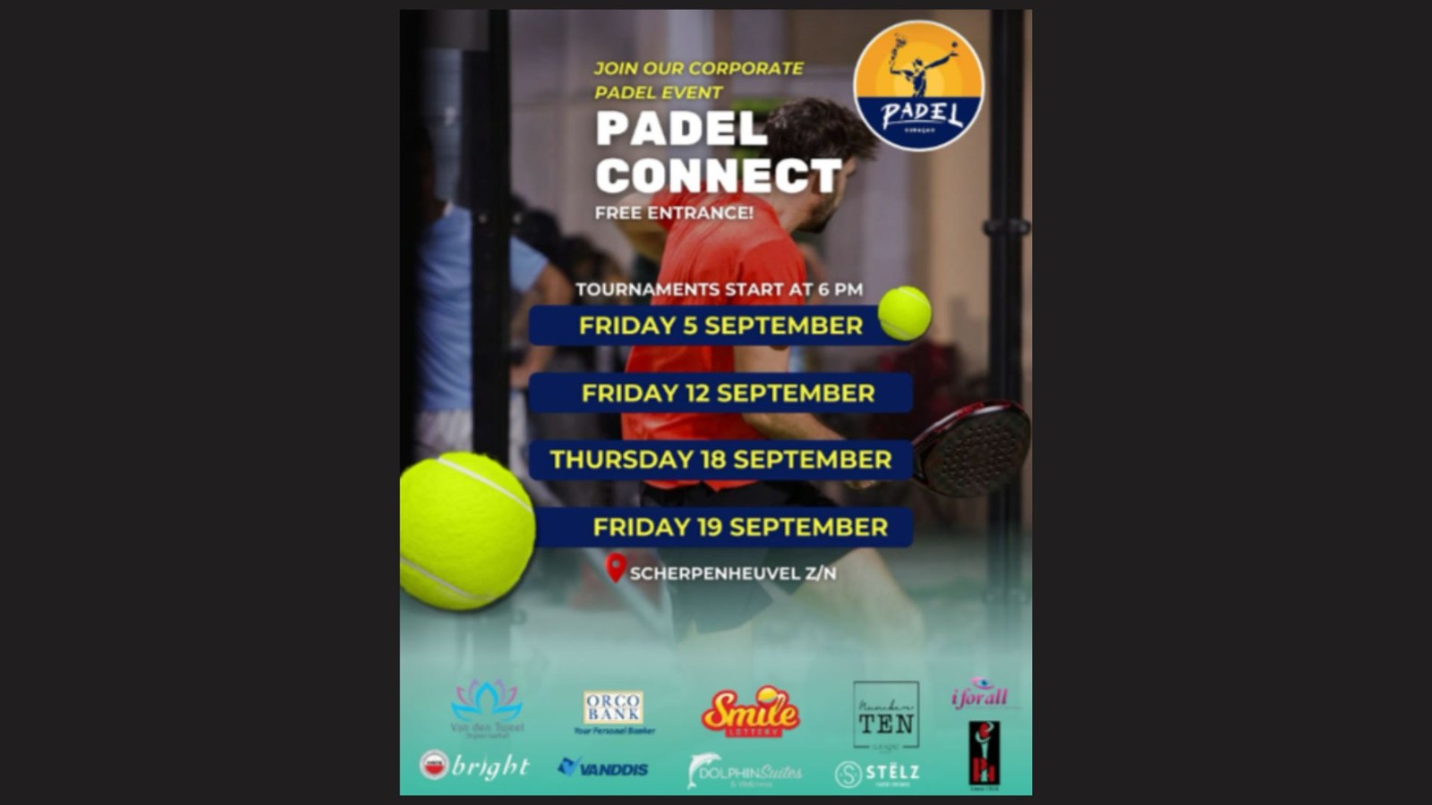 Padel Connect Tournaments - Friday 19th - Image 1