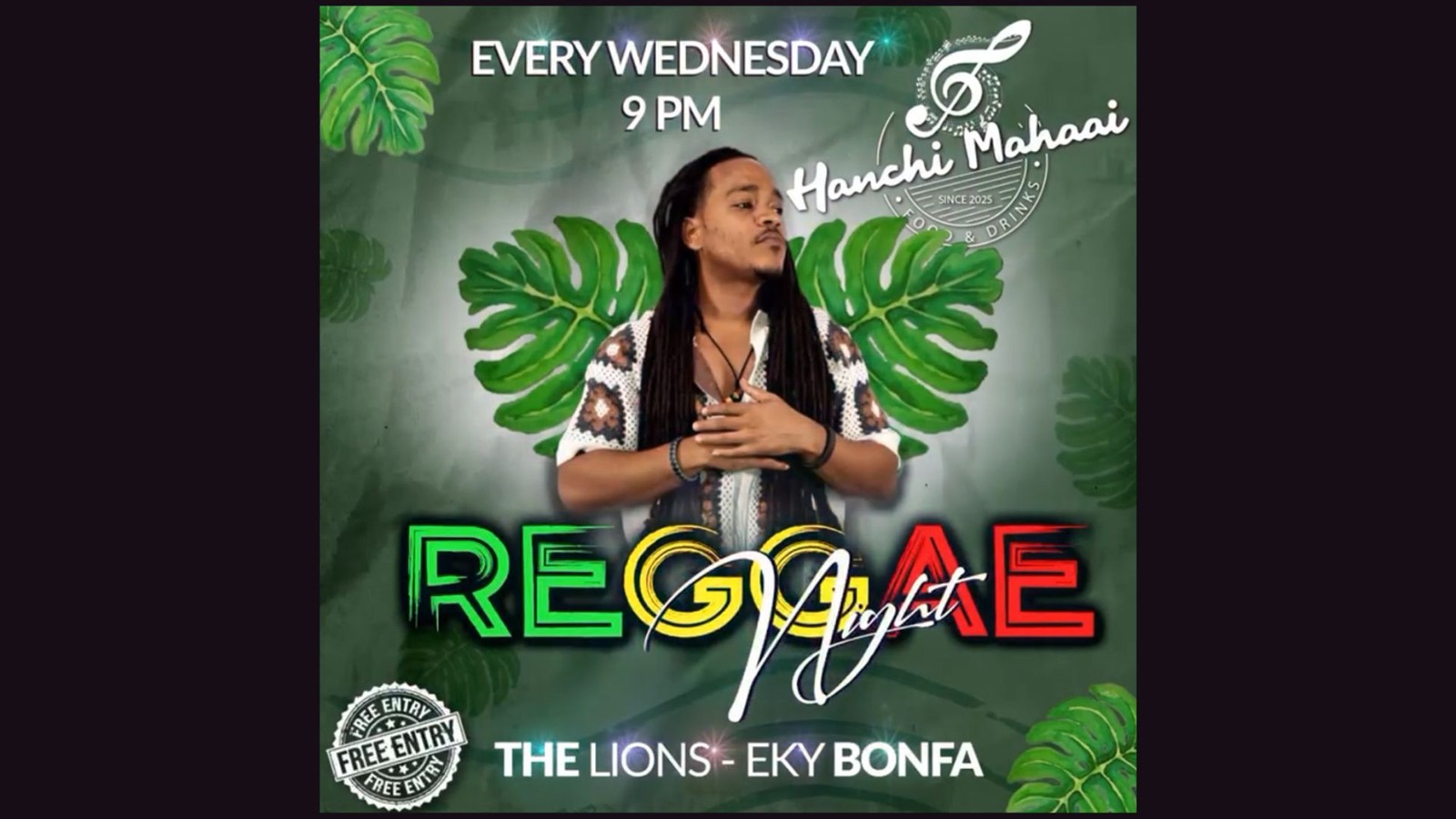 Reggae Night at Hanchi Mahaai - Image 1